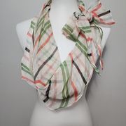 Mixit striped chiffon kite scarf