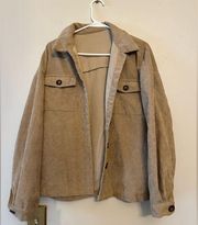 Womens SHEIN corduroy jacket shacket 6