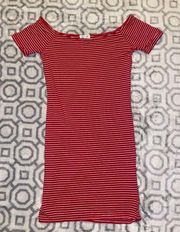 Heart & Hips I Tank Dress Red white stripe Size S