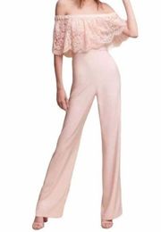 BHLDN Theia Mila Jumpsuit in Ballet Slipper Pink  Size 8 EUC