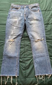 Bootcut Distressed Jeans