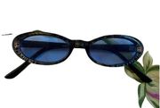 Blue cheetah sunglasses