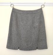 Black And White twill woven short skirt