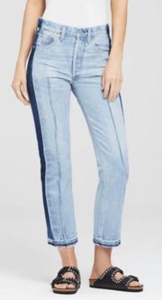 Gia High Rise Ankle Straight Leg Jean in Tuxedo Cypress size 26