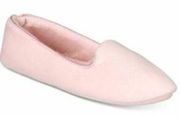 Charter Club Women's Medium 7/8 Loafer Slippers Fair Pink Memory Foam