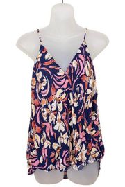 MARKET & SPRUCE Stitch Fix Mac Surplice Top Multicolored Floral Women's Large