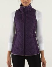 Lululemon Fluff Off Vest Deep Zinfandel Goose Down Size 6