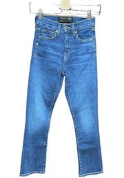 Veronica Beard Carly High Waist Kick Flare Jeans Bright Blue Size 24