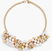 Talbots multicolored seashell statement necklace