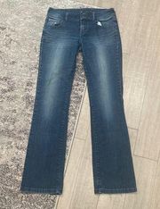 dELiA’s 90's Juniors Dark Wash Faded Reese Denim Jeans Sz 5/6 R