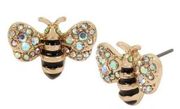 Betsy Johnson Bee stud earrings