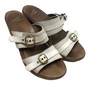 Dansko Slip On Double Strap Buckle Sandals