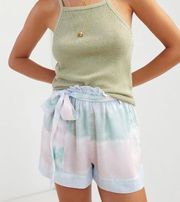 Anthropologie  Multicolor Tie Dye High Waist Shorts