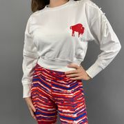 Nike Custom Buffalo Bills Cropped Sweatshirt