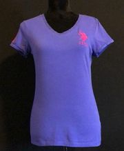 Blue/Purple USPA Shirt w/ Lace Design
