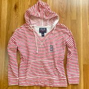 striped boston red sox hoodie