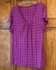 Apt 9 Essential Sleepwear Purple Shirt 2X