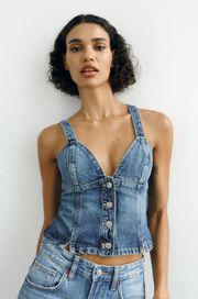 ZARA TRF DENIM TOP