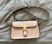 F21 Beige Faux Leather Crossbody Bag