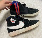 Nike Mid Blazer Shoes Suede Black