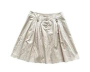 CHRISTIAN DIOR Tan Pleated A Line Boutique Skirt Size US 6