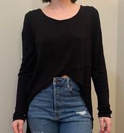 High Low Long Sleeve Top