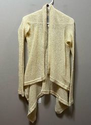 Wooden Ships Knit beige brown cardigan size S/M