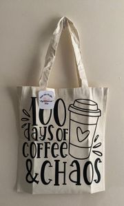 100 Days Of Coffee Tote Bags 