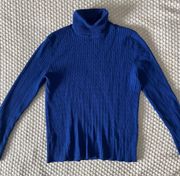 Petite Royal Blue Turtle Neck Sweater