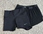 Nike Running Division 2-in-1 Dri-Fit Pleated Running Shorts