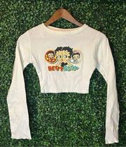 Y2K Betty Boop Cropped Long Sleeve Size XS