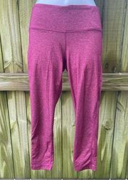 90 degrees by Reflex Marled maroon Capri leggings