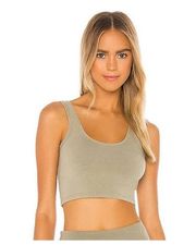 Free People Movement Hot Shot Crop Tank Top Green Size XS NEW