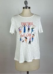 Anthropologie Maeve Together We Can Graphic Tee