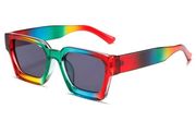 Transparent Sunglasses Ombré Rainbow 