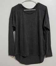 Terez Gray Long Dolman Sleeve T-Shirt Size Small