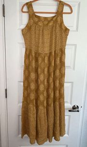 New,  Ginger Sleeveless Ruffle Maxi Dress