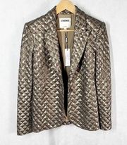 L’AGENCE Clementine Blazer in Bronze Sequin Size US 2