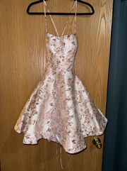 Women’s  Corset Tie Back Dress W/pockets Size 5/6