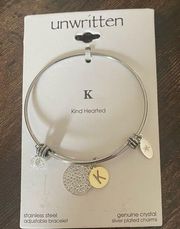 Unwritten "Kind Hearted" Stainless Steel Adjustable Bracelet New With Tags