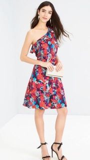 Charles Henry Floral One Shoulder Dress Size XS NWT