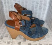 Lucky Brand denim heels size 9