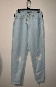 NWT Boohoo Blue Distressed Jeans sz 6