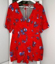 TRIXXI Floral Romper * Red * Large