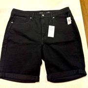 Old Navy  Size 16 Black High Rise O.G. Straight Secret SmoothPocket Shorts