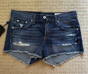 Rag & Bone Blue Jean Shorts