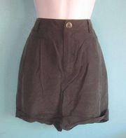 Bird by Juicy Couture Gray Silk Shorts Size 8