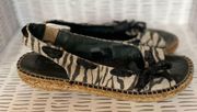 ERIC MICHAEL Open Toe Slingback Espadrilles size 39