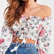 NWT Majorelle sangria top floral off the shoulder