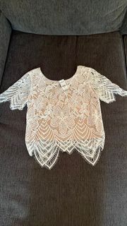 White Lace Blouse